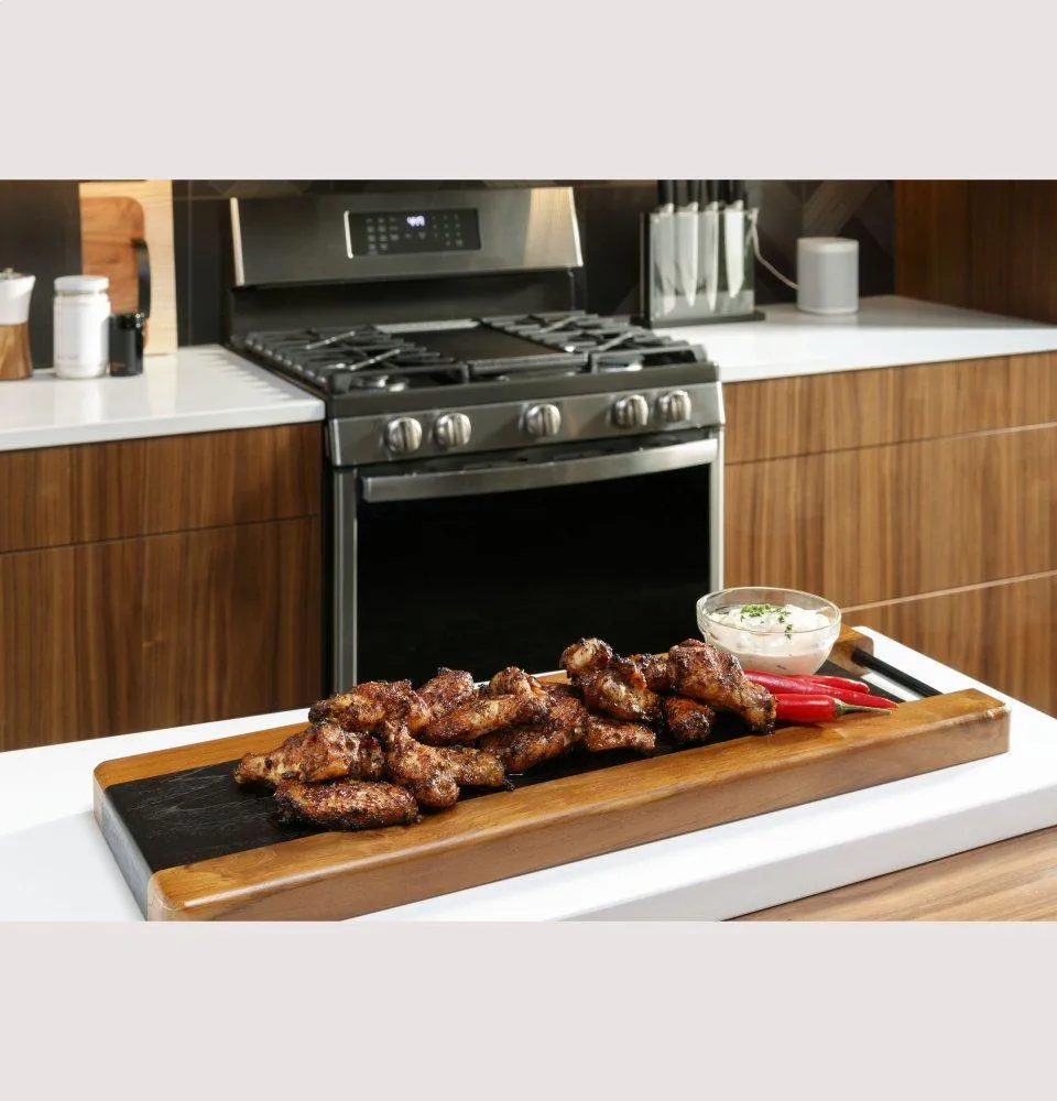Ge Appliances PGB965YPFS Ge Profile&#8482; 30 Free-Standing Gas Double Oven Convection Fingerprint Resistant Range With No Preheat Air Fry