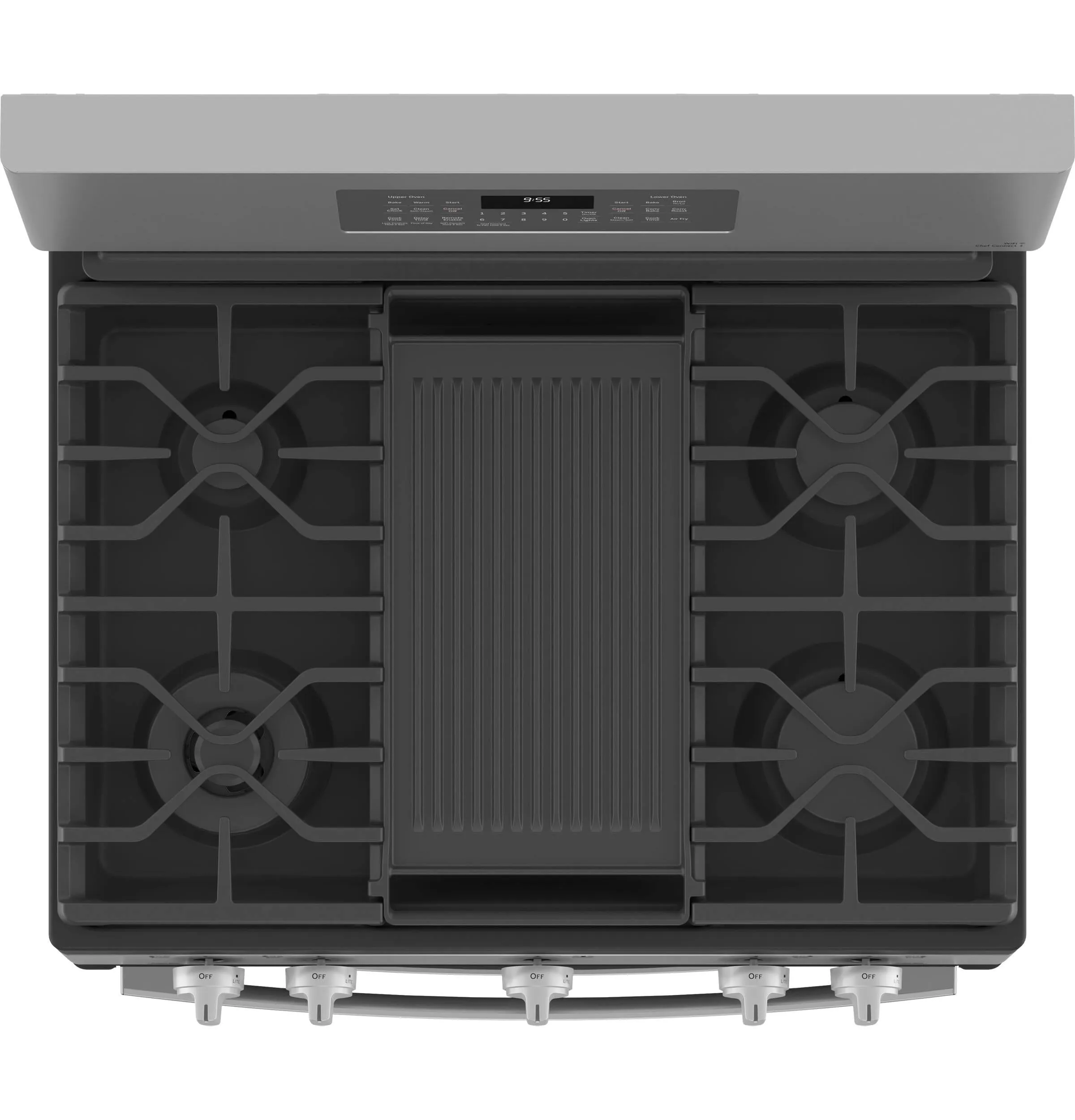 Ge Appliances PGB965YPFS Ge Profile&#8482; 30 Free-Standing Gas Double Oven Convection Fingerprint Resistant Range With No Preheat Air Fry