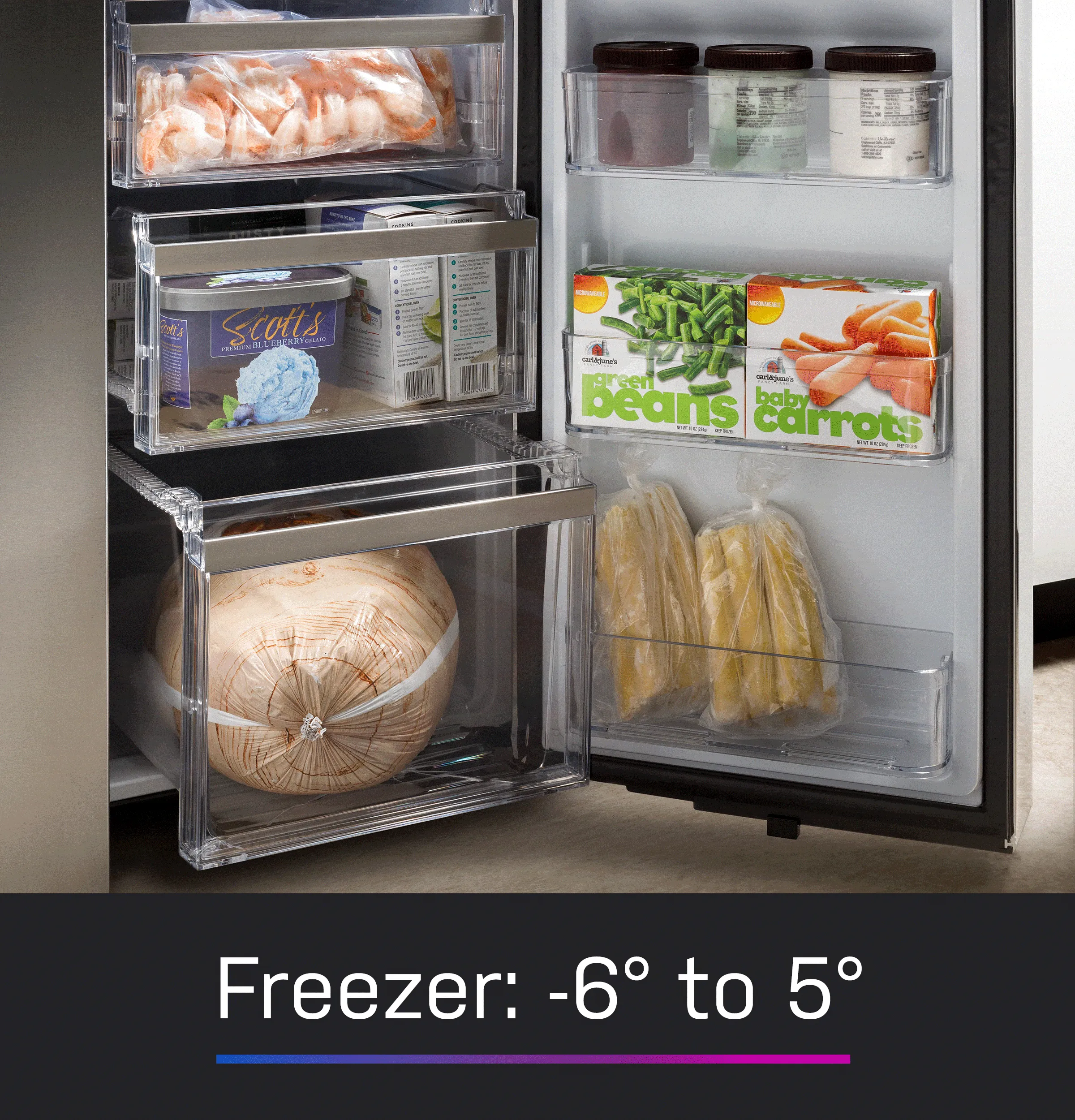Ge Appliances PHD23BYWFS Ge Profile&#8482; Energy Star 22.9 Cu. Ft. Counter-Depth Quad-Door Refrigerator With Dual-Dispense Autofill Pitcher And Door In Door