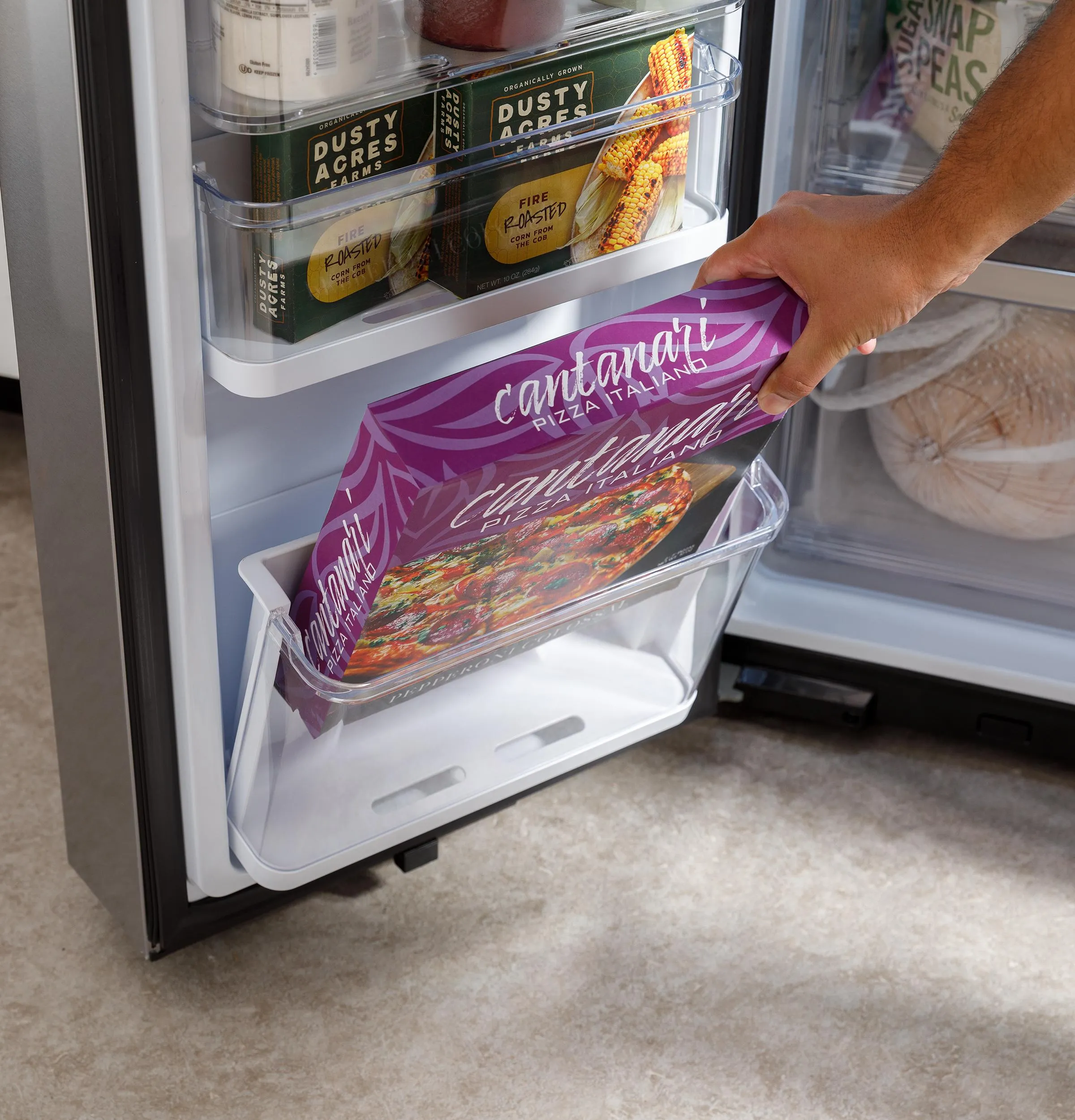 Ge Appliances PHD23BYWFS Ge Profile&#8482; Energy Star 22.9 Cu. Ft. Counter-Depth Quad-Door Refrigerator With Dual-Dispense Autofill Pitcher And Door In Door