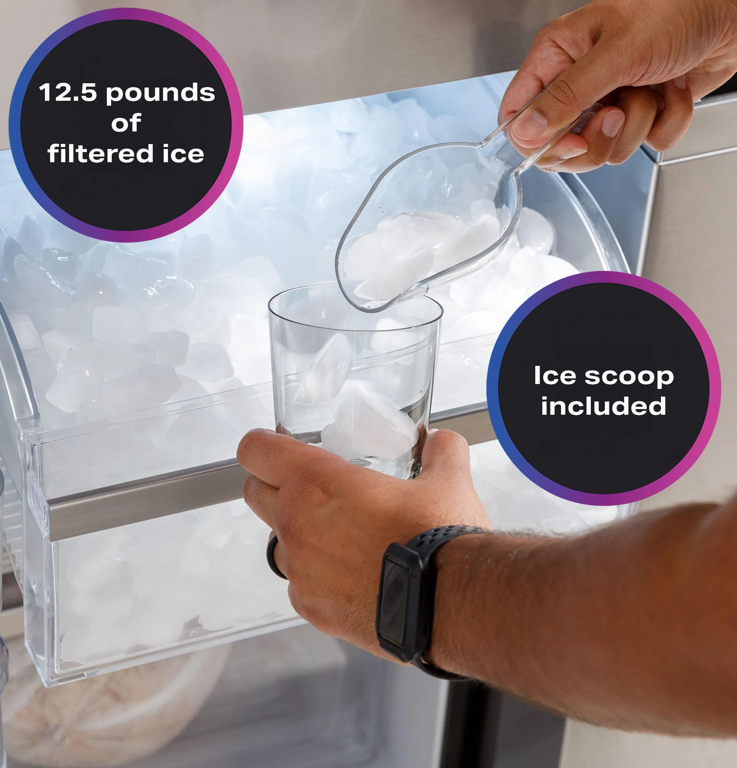 Ge Appliances PHD23BYWFS Ge Profile&#8482; Energy Star 22.9 Cu. Ft. Counter-Depth Quad-Door Refrigerator With Dual-Dispense Autofill Pitcher And Door In Door