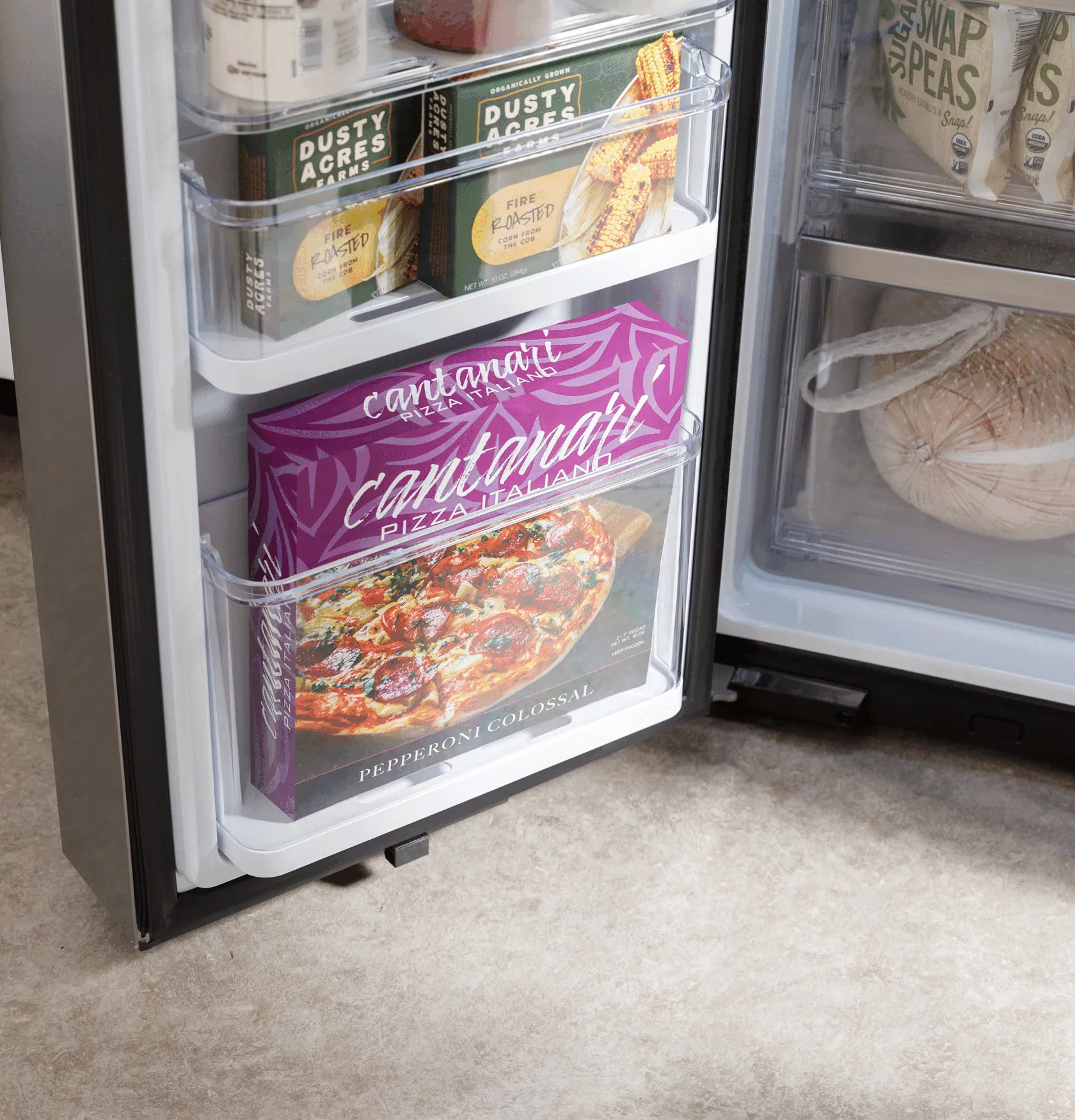 Ge Appliances PHD23BYWFS Ge Profile&#8482; Energy Star 22.9 Cu. Ft. Counter-Depth Quad-Door Refrigerator With Dual-Dispense Autofill Pitcher And Door In Door