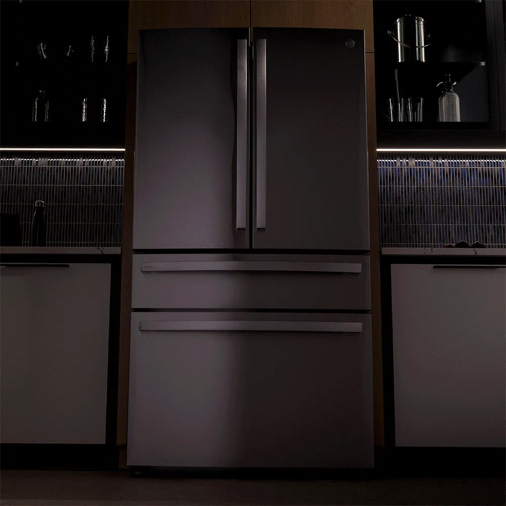 Ge Appliances PJE23BYWFS Ge Profile&#8482; Energy Star 23.2 Cu. Ft. Smart Counter-Depth Fingerprint Resistant 4-Door French-Door Refrigerator With Dual-Dispense Autofill Pitcher