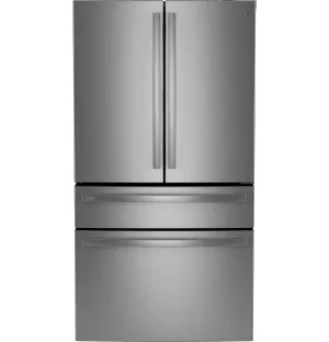 Ge Appliances PJE23BYWFS Ge Profile&#8482; Energy Star 23.2 Cu. Ft. Smart Counter-Depth Fingerprint Resistant 4-Door French-Door Refrigerator With Dual-Dispense Autofill Pitcher