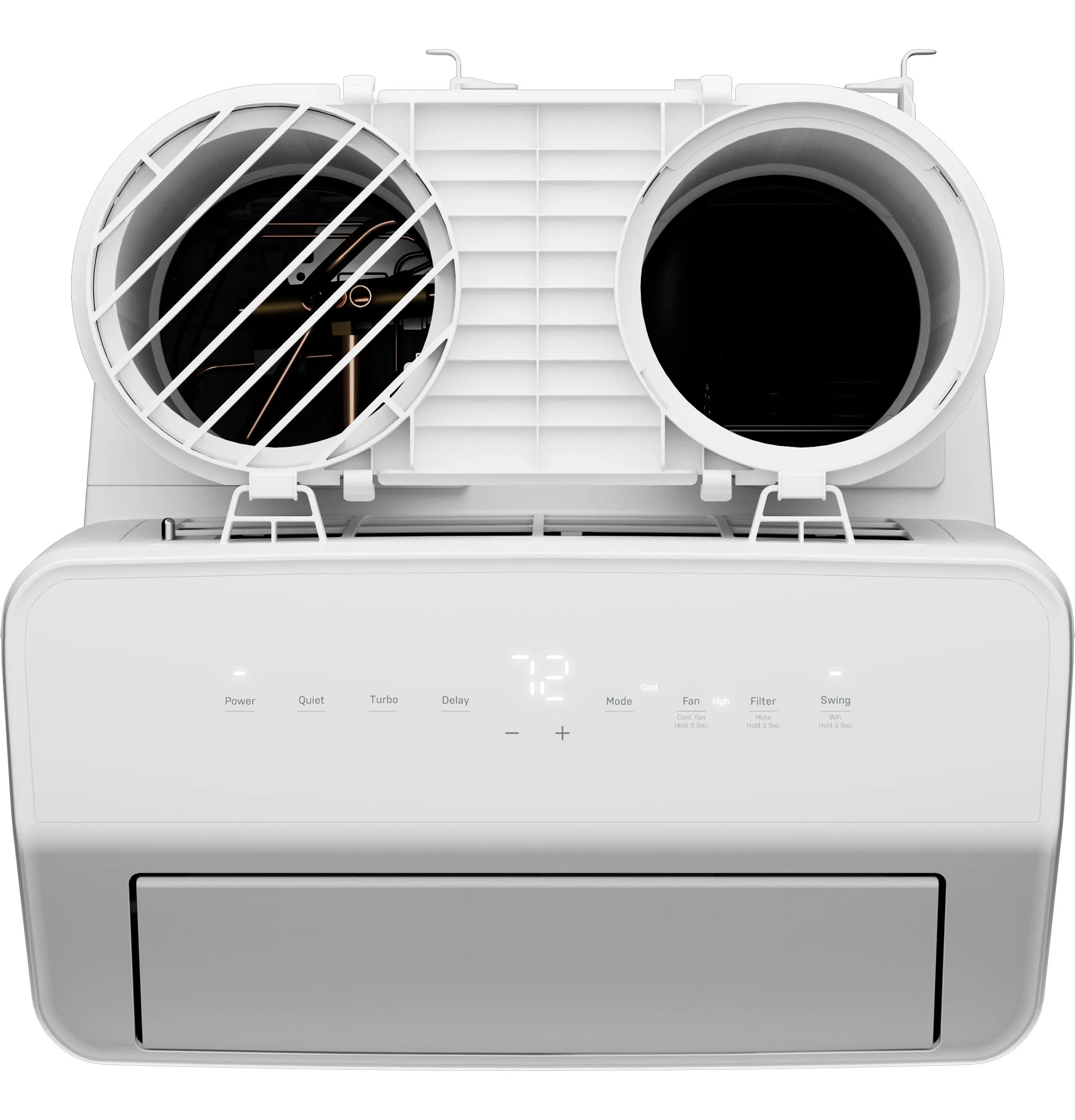 Ge Appliances PPHV10WWF Ge Profile 10.000 Btu Dual-Hose. Inverter Portable Air Conditioner With Dehumidifier And Remote. White