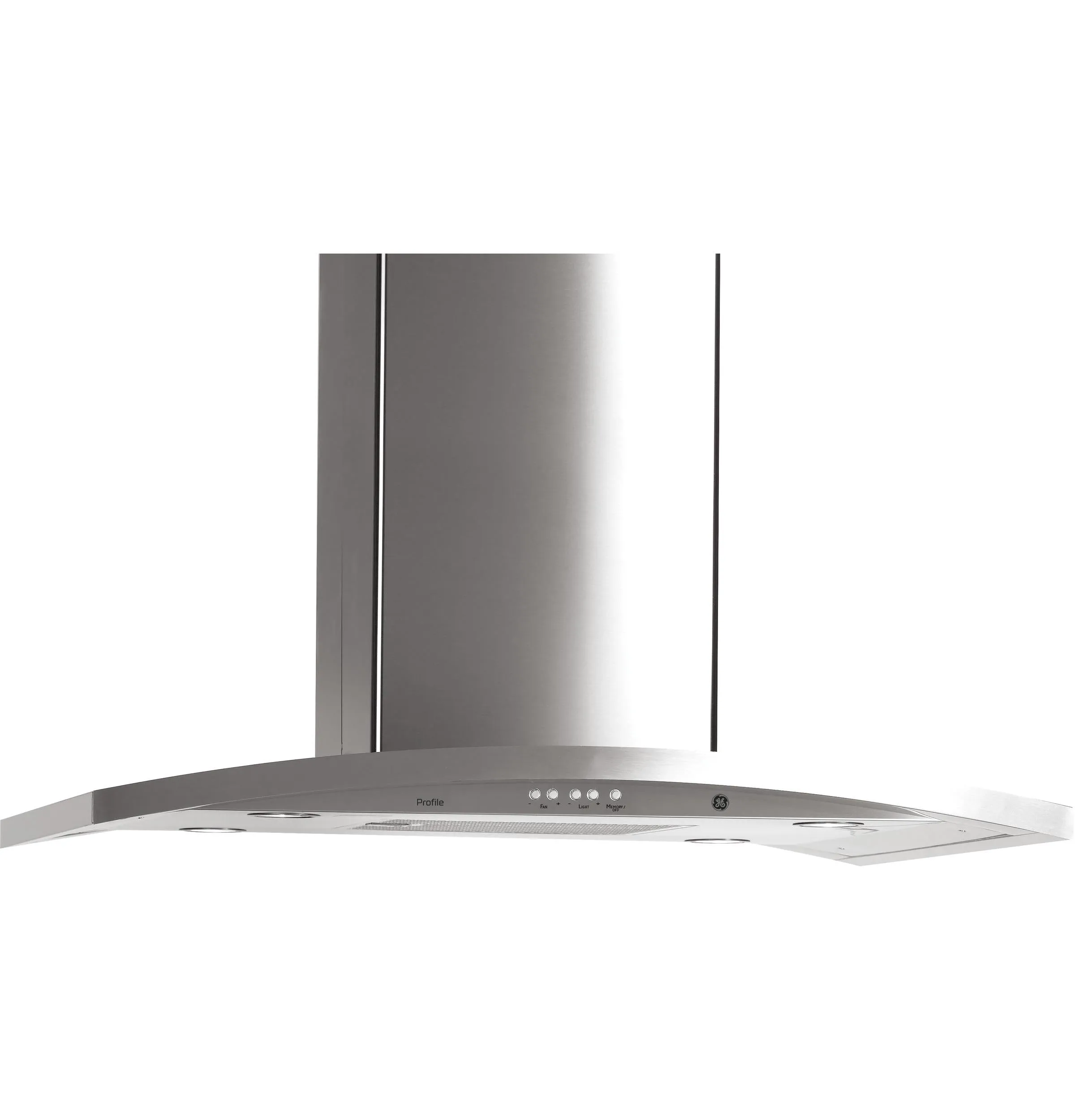 Ge Appliances UVI7361SWSS 36 Island-Mount Chimney Hood