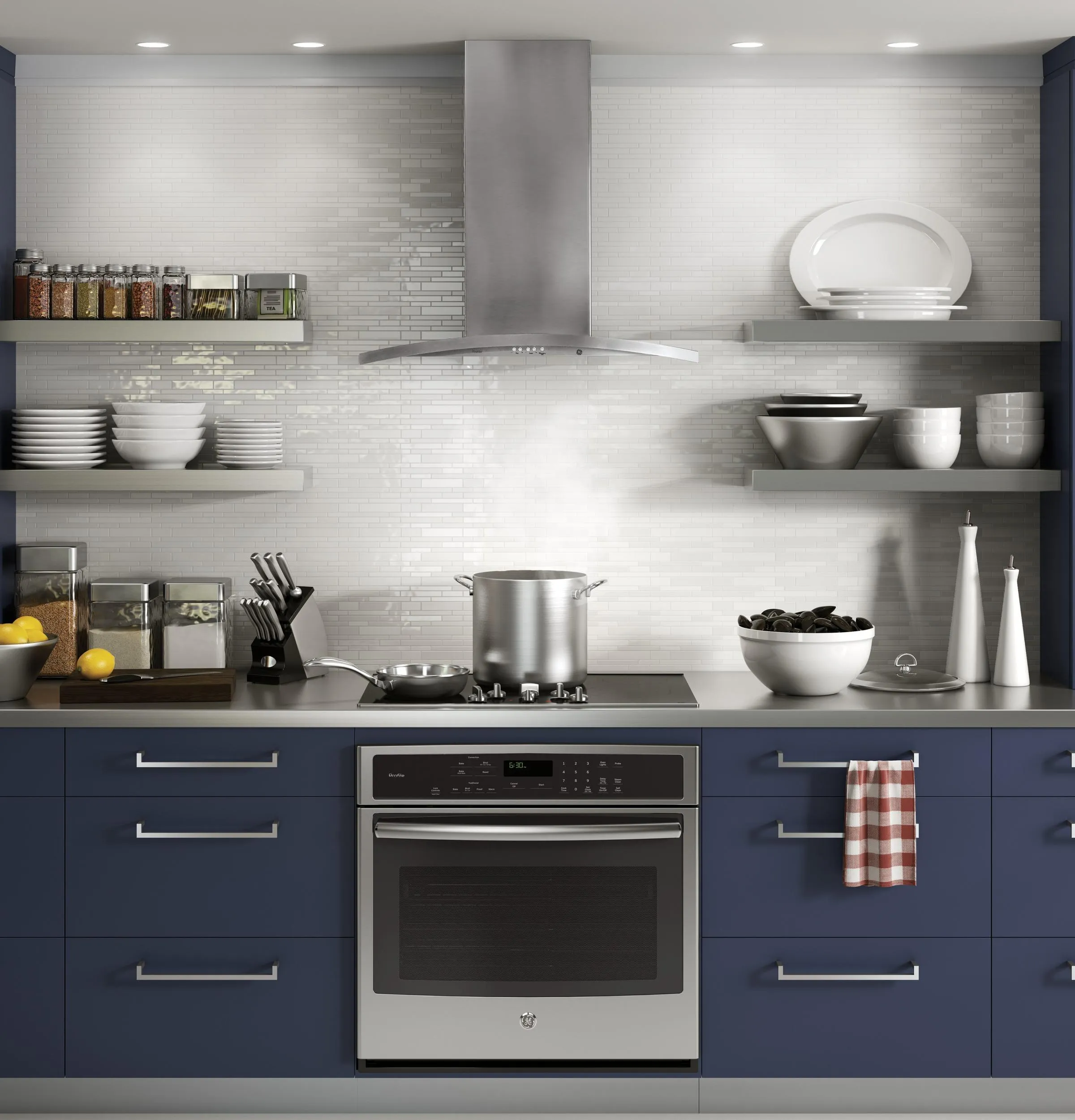 Ge Appliances UVW7301SWSS 30 Wall-Mount Chimney Hood