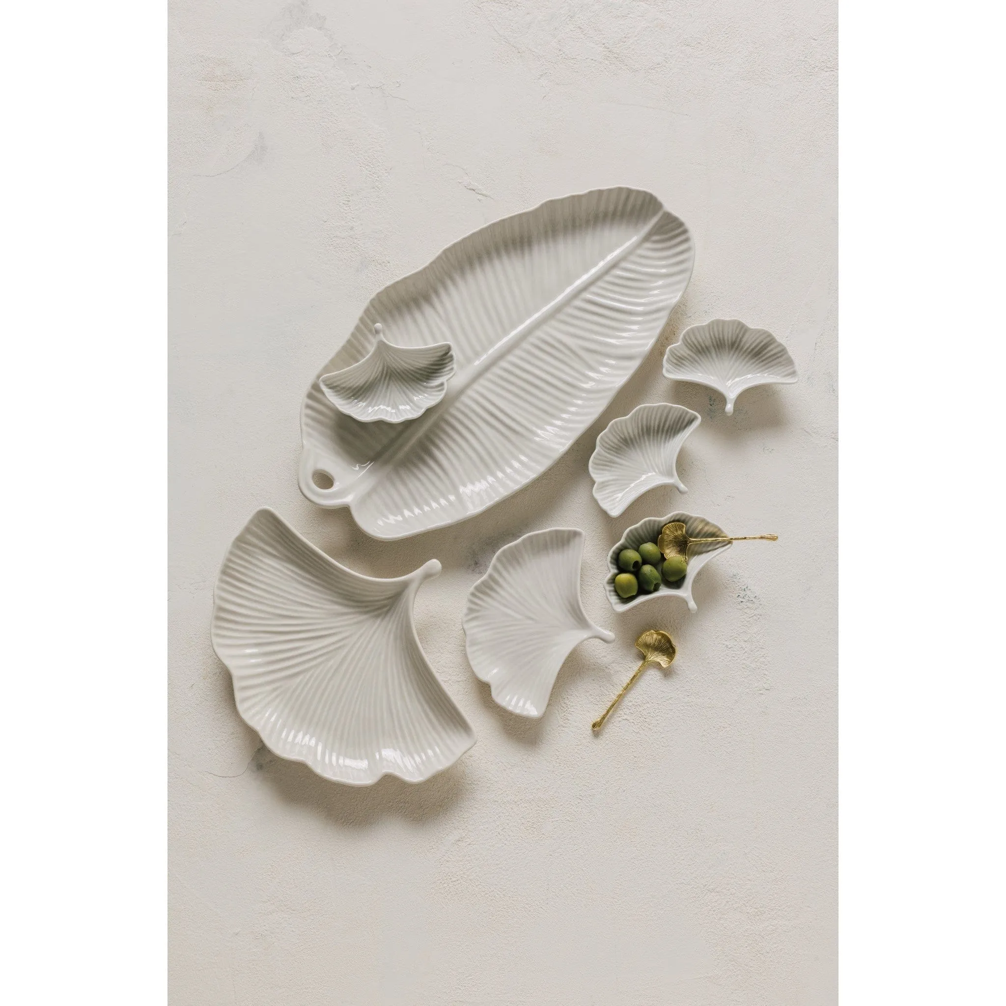 Ginkgo Dipping Dishes - Set of 4