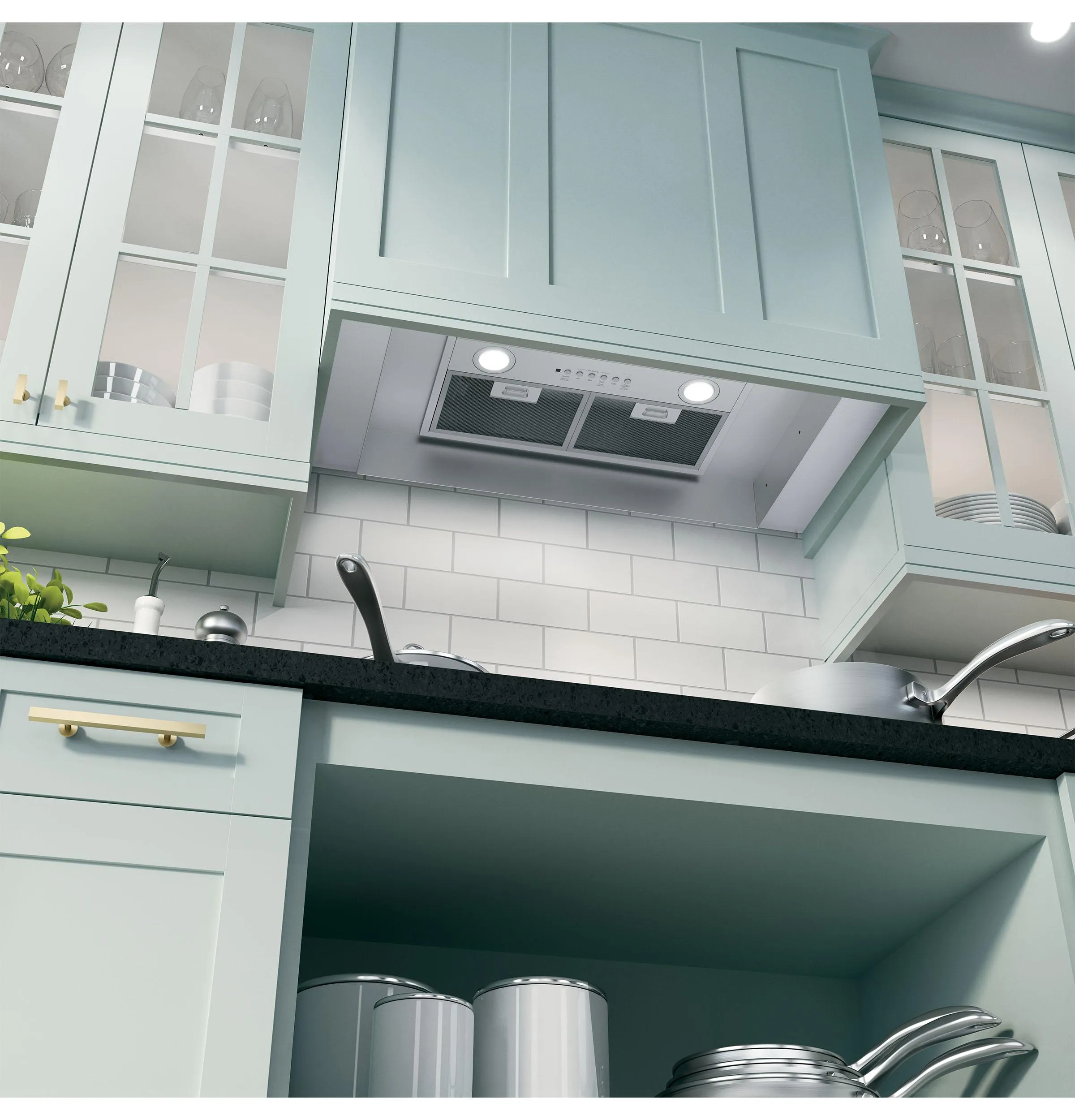 Haier UVC7300SLSS 20 Custom Hood Insert W/ Dimmable Led Lighting