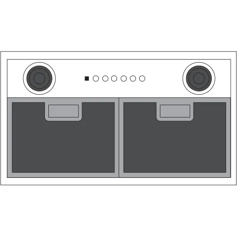 Haier UVC7300SLSS 20 Custom Hood Insert W/ Dimmable Led Lighting