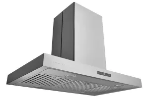 Hauslane IS700SS36 Hauslane 36 In. Convertible Island Range Hood With Dual Controls. Led. Baffle Filter In Stainless Steel
