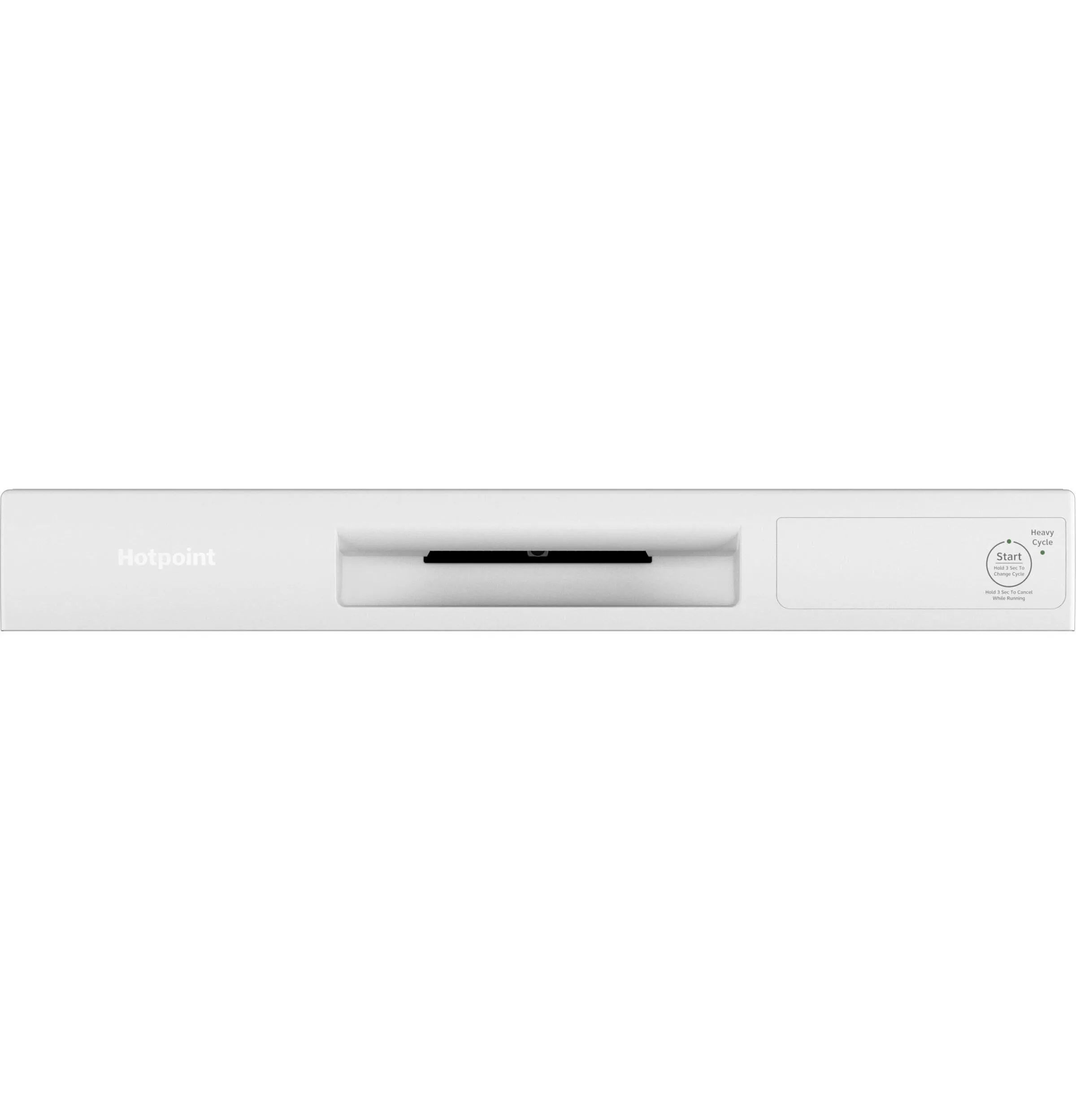 Hotpoint HDF310PGRWW Hotpoint One Button Dishwasher With Plastic Interior