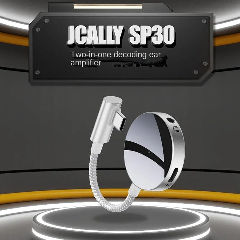 JCALLY SP30 2-in-1 Transfer Cable Portable DAC & AMP With 3.5 Port  & Type-C Fast Charging