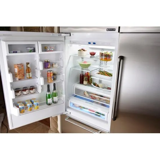 Jennair JPK36BNXWSS Integrated Built-In Bottom-Freezer Refrigerator. 36