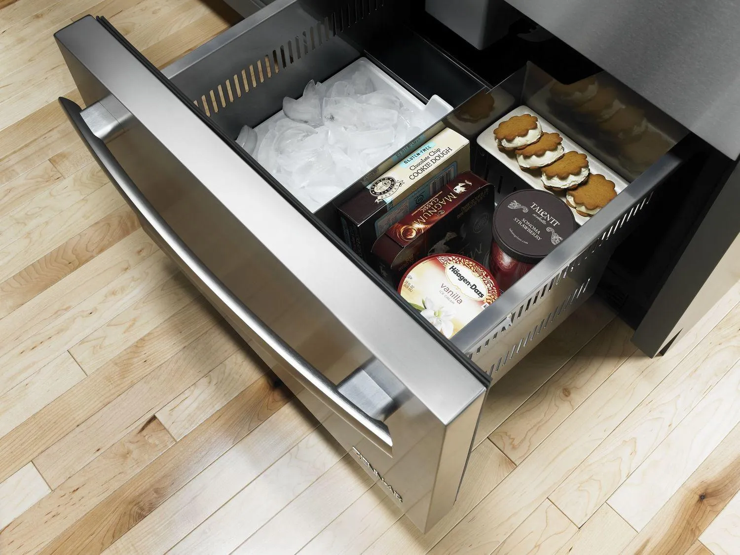 Jennair JUD24FCERS Euro-Style 24 Refrigerator/Freezer Drawers Stainless Steel
