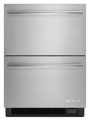 Jennair JUD24FCERS Euro-Style 24 Refrigerator/Freezer Drawers Stainless Steel