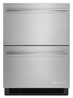 Jennair JUD24FRERS Euro-Style 24 Double-Refrigerator Drawers Stainless Steel