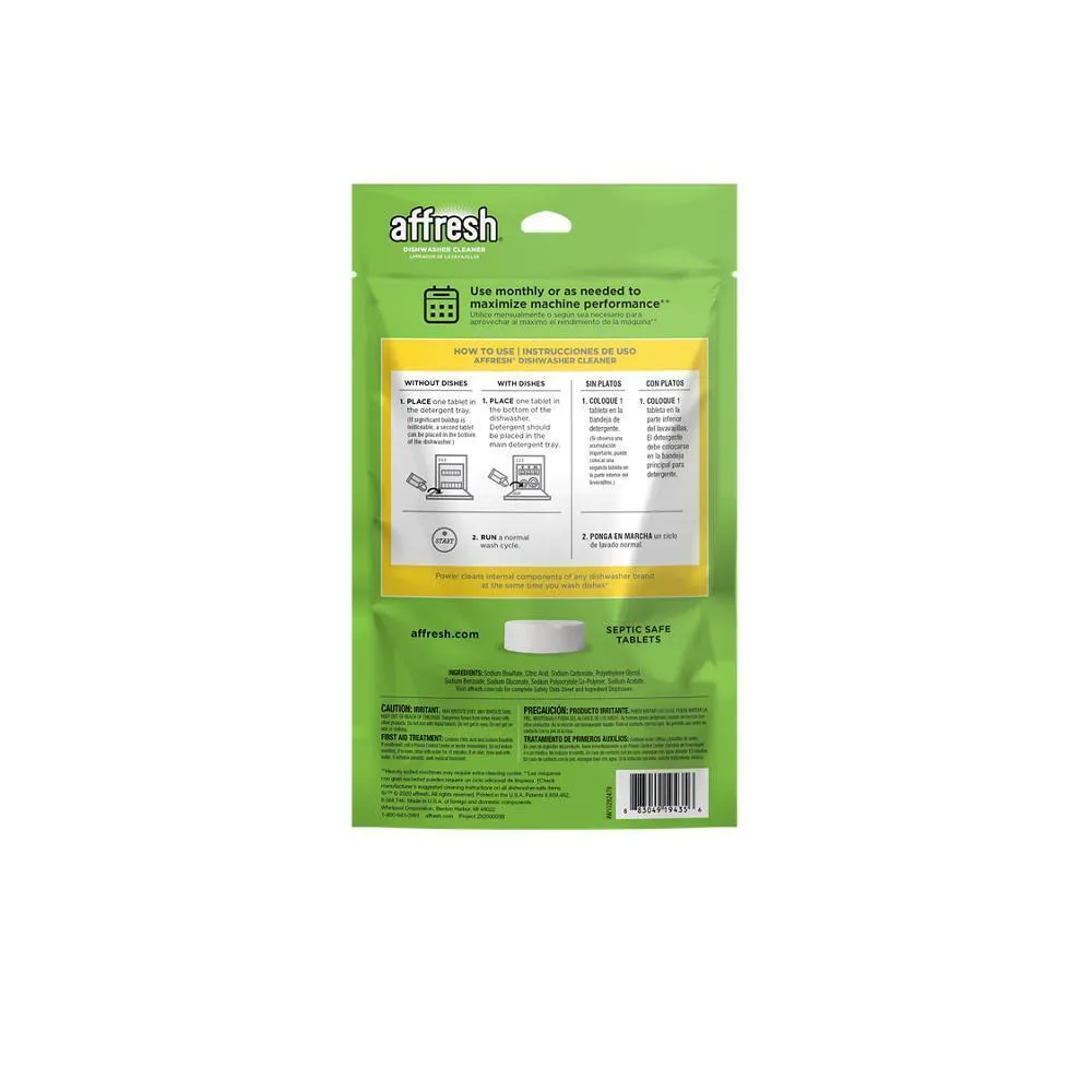 Jennair W10282479 Affresh Dishwasher Cleaner - 6 Count