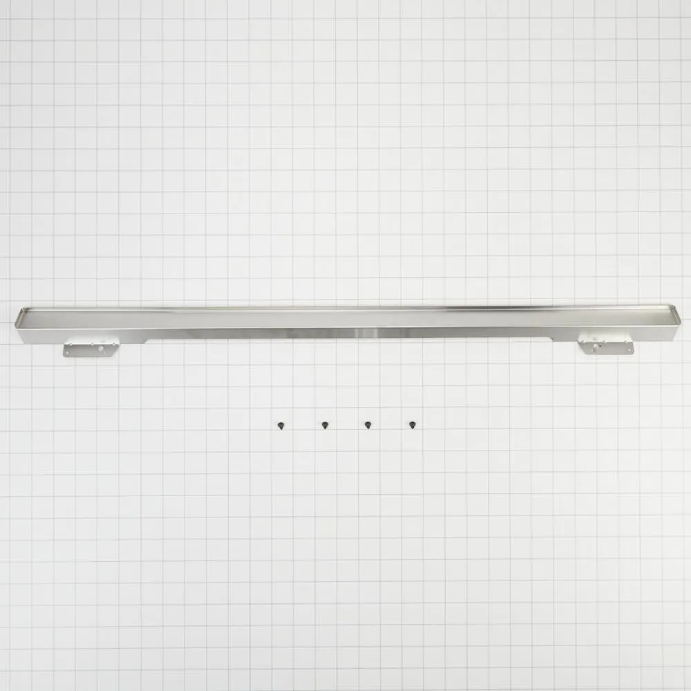 Jennair W10727416 30 Warming Drawer Heat Deflector. Black/Stainless Steel