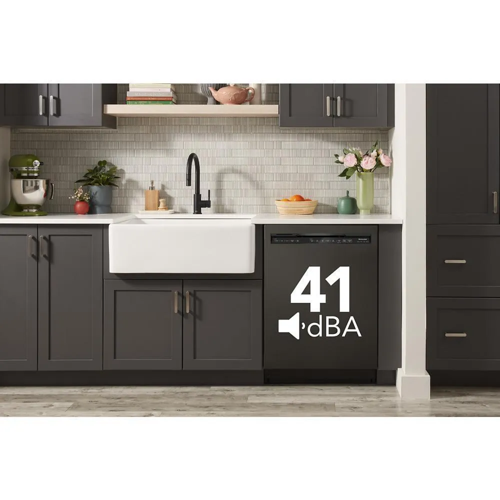 Kitchenaid KDFE304RBS Third Level Jet Rack Dishwasher With 40  Total Wash Jets. 41 Dba