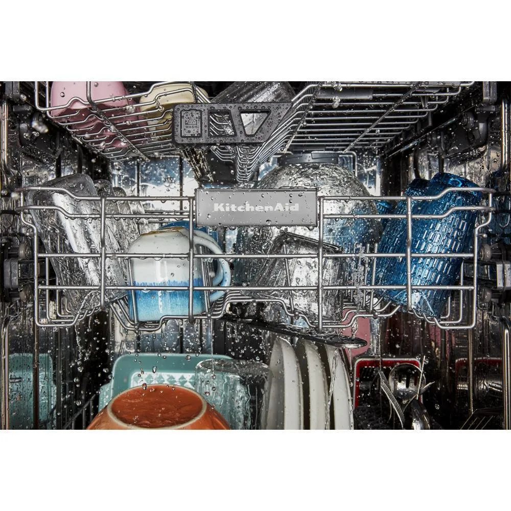 Kitchenaid KDTE304RPS Third Level Jet Rack Dishwasher With 40  Total Wash Jets. 41 Dba