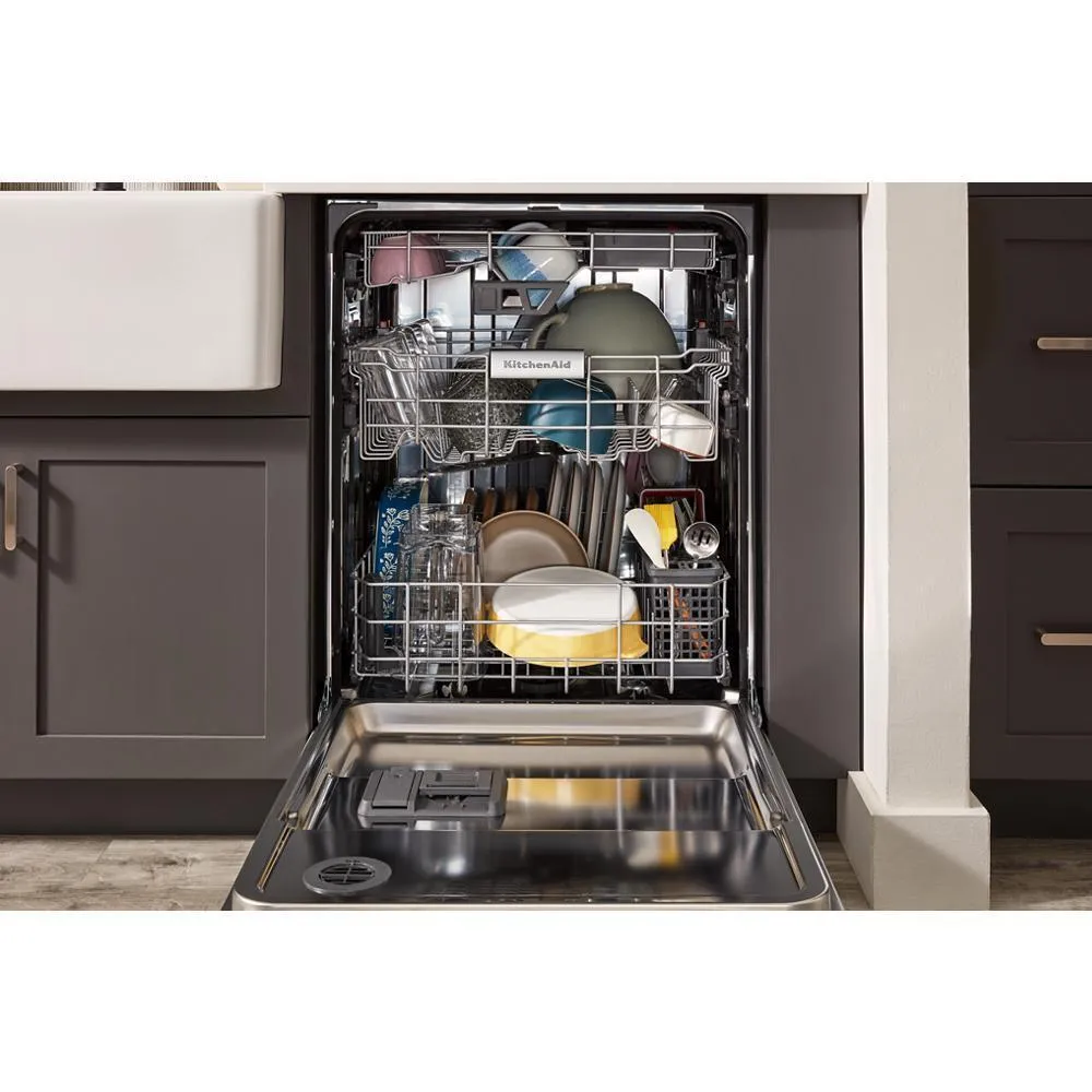 Kitchenaid KDTE304RPS Third Level Jet Rack Dishwasher With 40  Total Wash Jets. 41 Dba