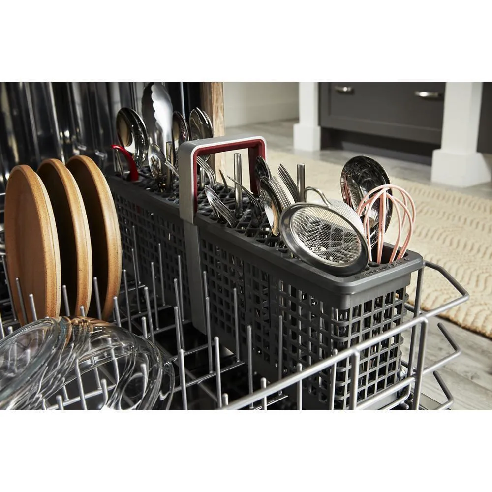 Kitchenaid KDTE304RPS Third Level Jet Rack Dishwasher With 40  Total Wash Jets. 41 Dba