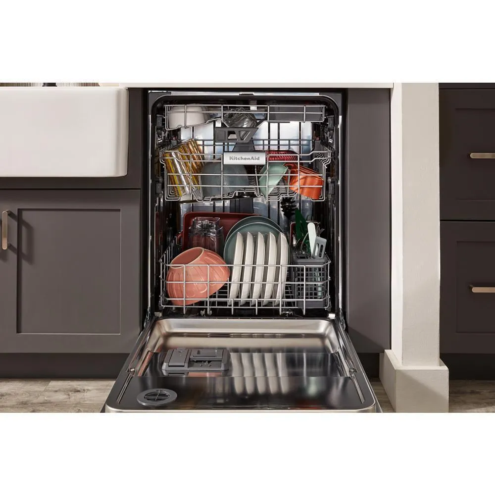Kitchenaid KDTE304RPS Third Level Jet Rack Dishwasher With 40  Total Wash Jets. 41 Dba
