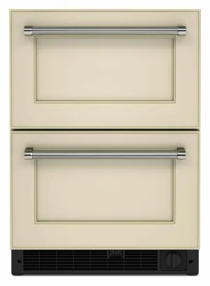 Kitchenaid KUDF204KPA 24 Panel-Ready Undercounter Double-Drawer Refrigerator/Freezer - Panel Ready Pa