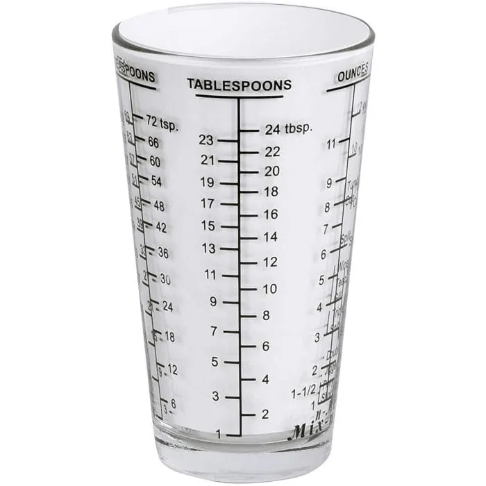 Kolder Glass Mix-in-Measure. 2 Cup