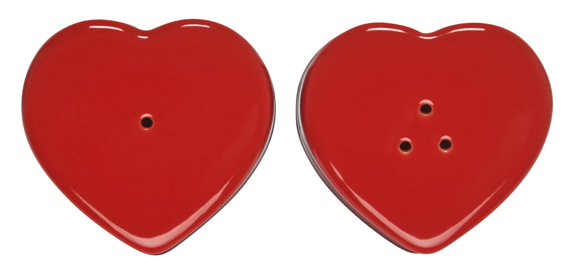 Le Creuset Figural Heart Salt & Pepper Shaker Set of 2 - Cerise