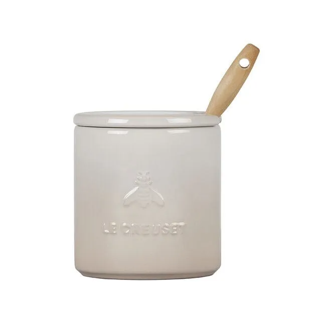 Le Creuset Honey Pot w/Dipper - Meringue