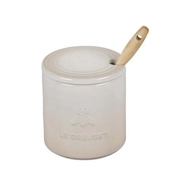 Le Creuset Honey Pot w/Dipper - Meringue