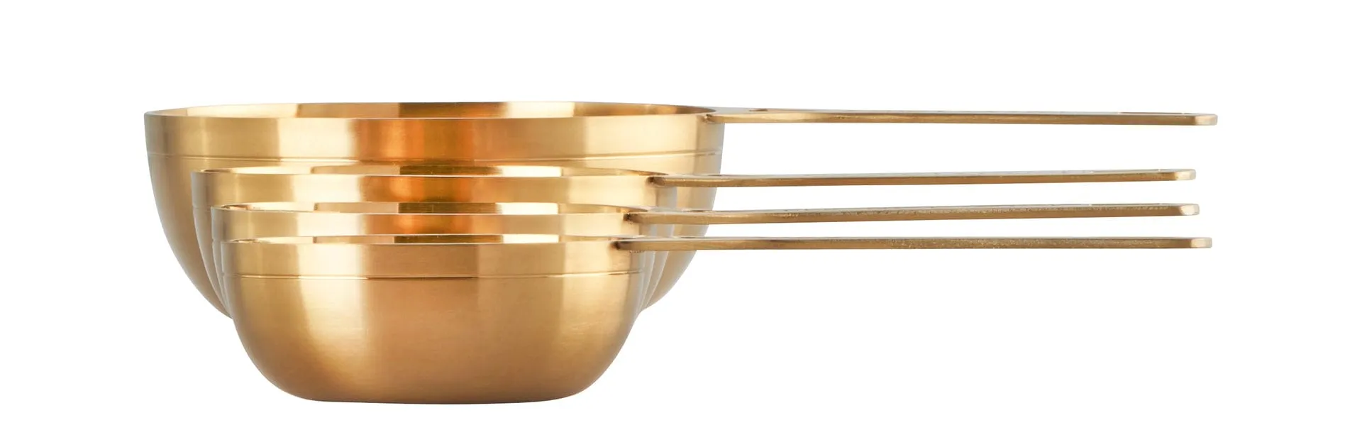 Le Creuset Measuring Cups. Gold - Set of Four