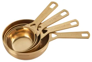 Le Creuset Measuring Cups. Gold - Set of Four