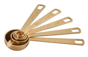 Le Creuset Measuring Spoons. Gold - Set of 5