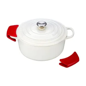 Le Creuset Silicone Handle Grips - Set of Two - Cerise