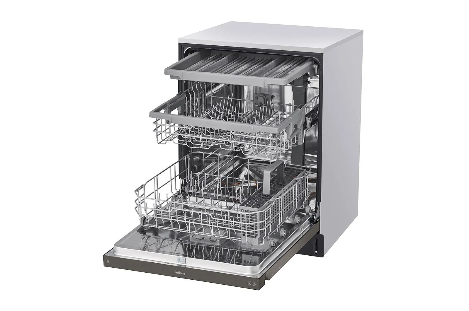 Lg LDFN4542D Front Control Dishwasher With Quadwash&#8482; And 3Rd Rack