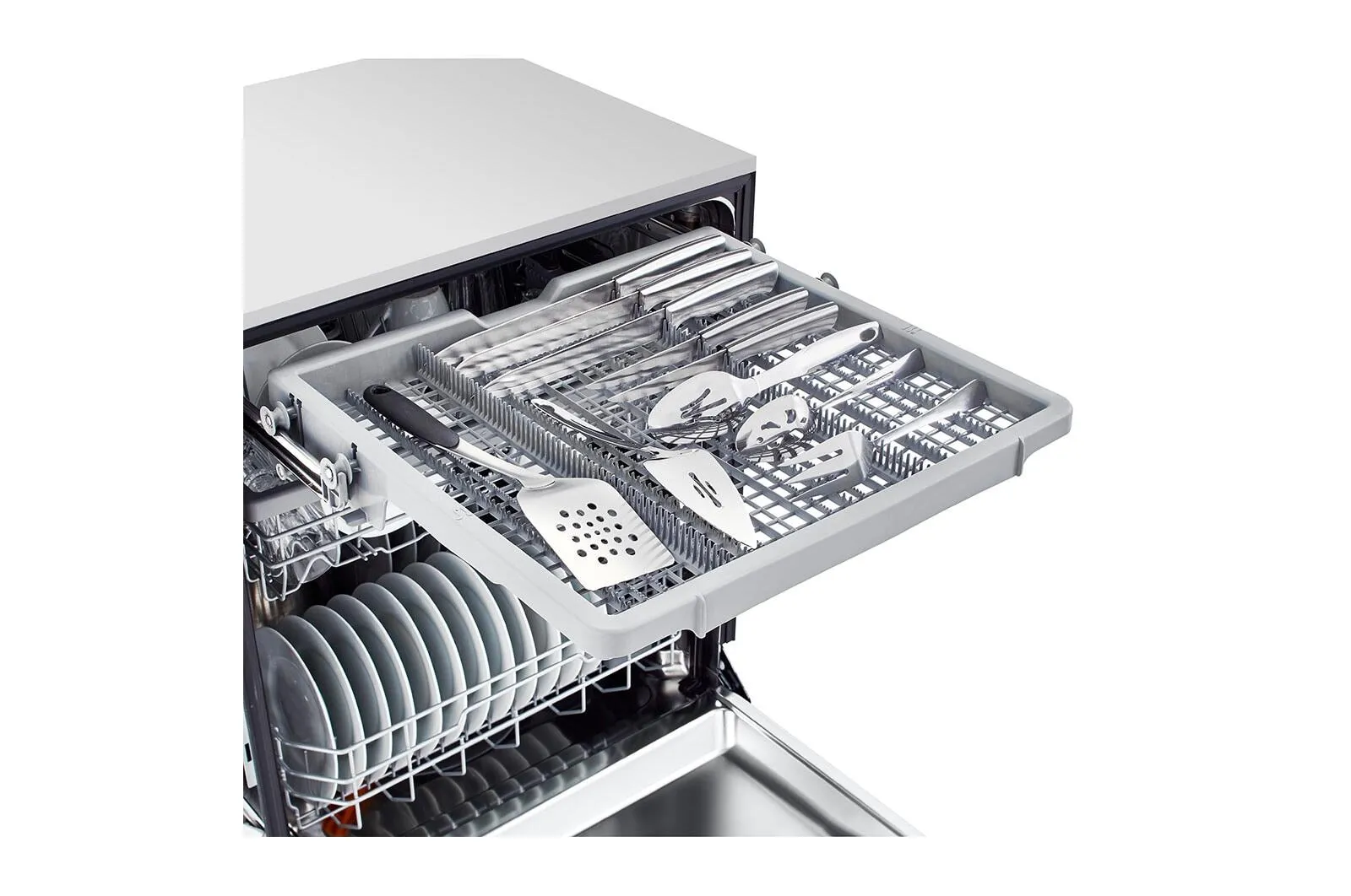 Lg LDFN4542D Front Control Dishwasher With Quadwash&#8482; And 3Rd Rack