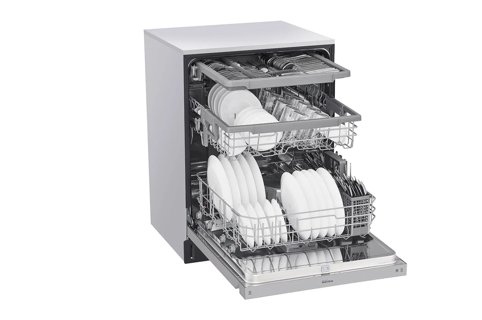 Lg LDFN4542S Front Control Dishwasher With Quadwash&#8482;