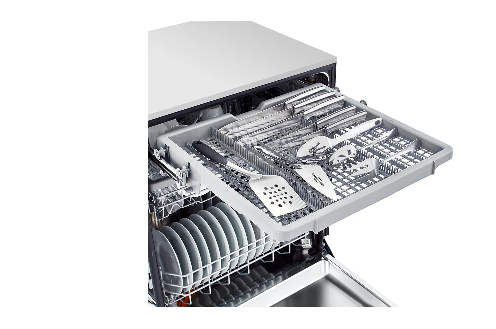 Lg LDFN4542S Front Control Dishwasher With Quadwash&#8482;