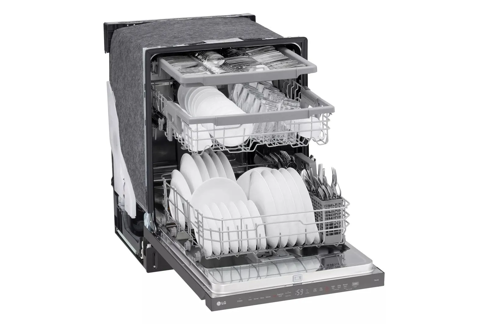 Lg LDPH5554D Smart Top-Control Dishwasher With 1-Hour Wash & Dry. Quadwash Pro. And Dynamic Heat Dry&#8482;