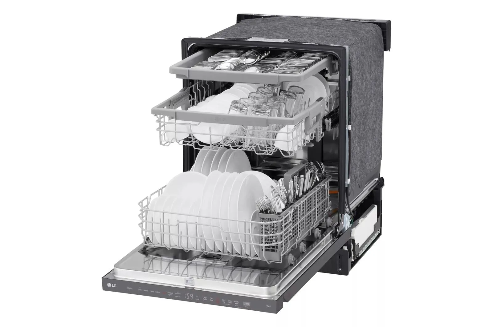 Lg LDPH5554D Smart Top-Control Dishwasher With 1-Hour Wash & Dry. Quadwash Pro. And Dynamic Heat Dry&#8482;