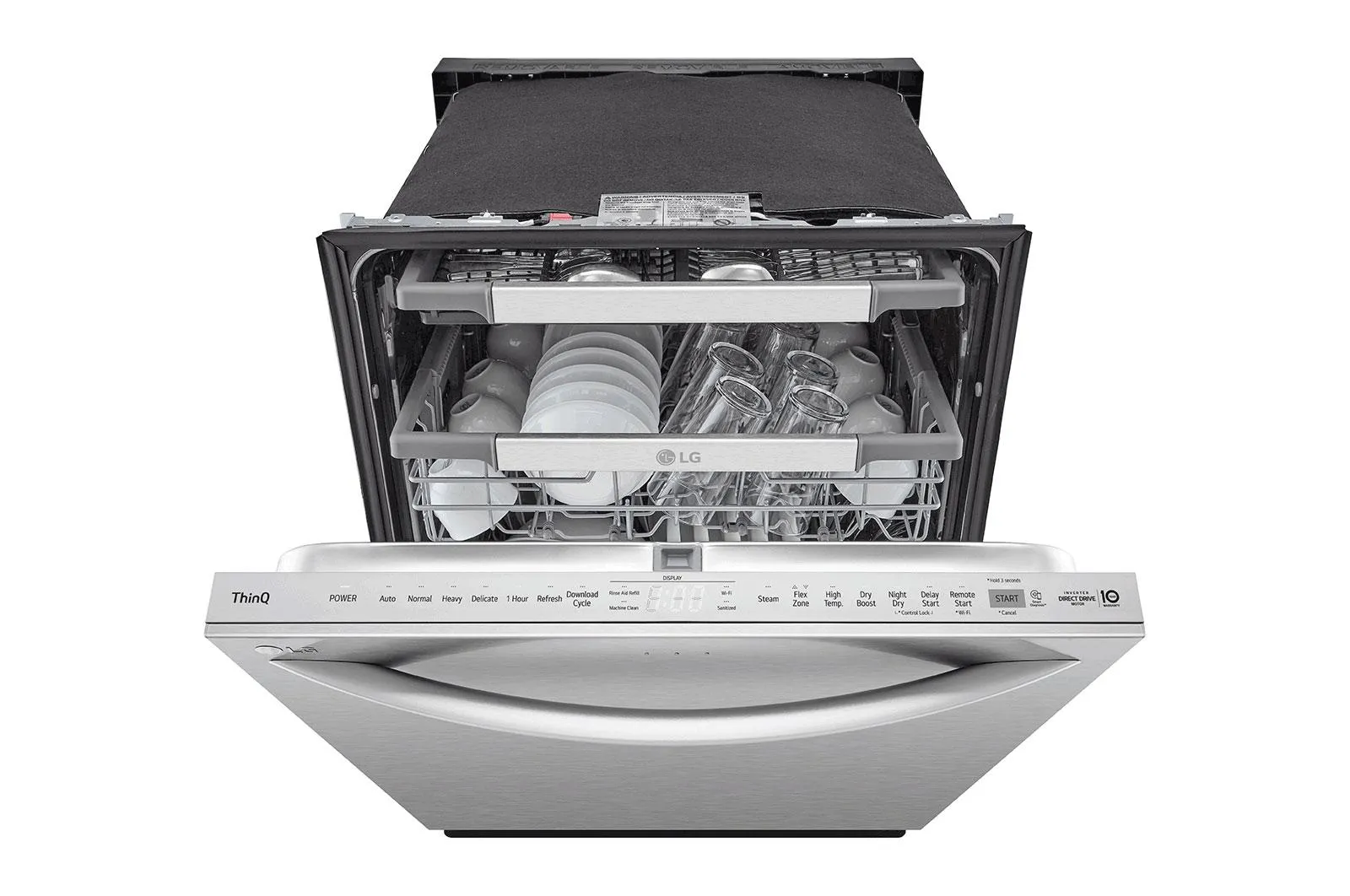 Lg LDTH7972S Smart Wi-Fi Enabled Top Control Dishwasher With 1-Hour Wash & Dry. Quadwash&#8482; Pro. Dynamic Heat Dry & Truesteam