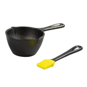 Lodge Melting Pot and Silicone Brush
