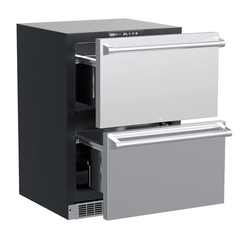 Marvel MPDR424SS71A 24-In Professional Built-In Refrigerated Drawers With Adjustable Dividers With Door Style - Stainless Steel