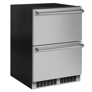 Marvel MPDR424SS71A 24-In Professional Built-In Refrigerated Drawers With Adjustable Dividers With Door Style - Stainless Steel