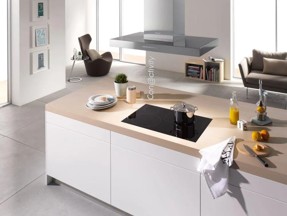Miele DA6596D Puristic Canto - Island DCor Hood With Energy-Efficient Led Lighting And Backlit Controls For Easy Use.
