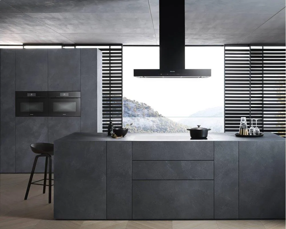 Miele DA6698DOB Da 6698 D Puristic Version 6000 - Island DCor Hood With Energy-Efficient Led Lighting And Touch Controls For Simple Operation.