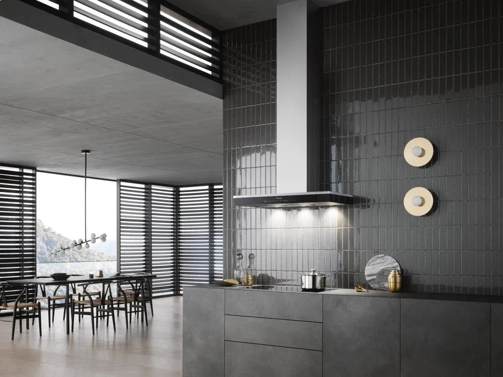 Miele DA6698W STAINLESS STEEL  Puristic Edition 6000 - Wall Ventilation Hood With Energy-Efficient Led Lighting And Touch Controls For Simple Operation.